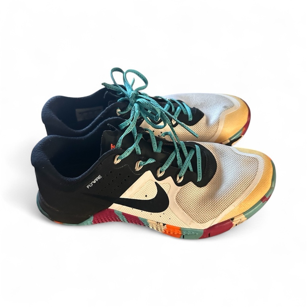 Nike Multicolor Athletic Shoes with Teal Laces